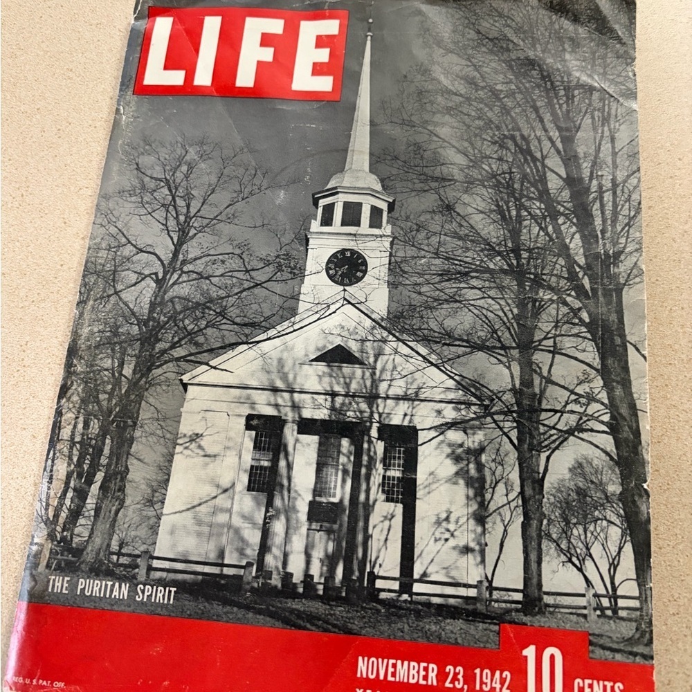 LIFE Magazine November 23, 1942 - The Puritan Spirit